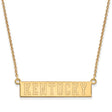 Iowa State University Sterling Silver Gold Plated Medium Pendant