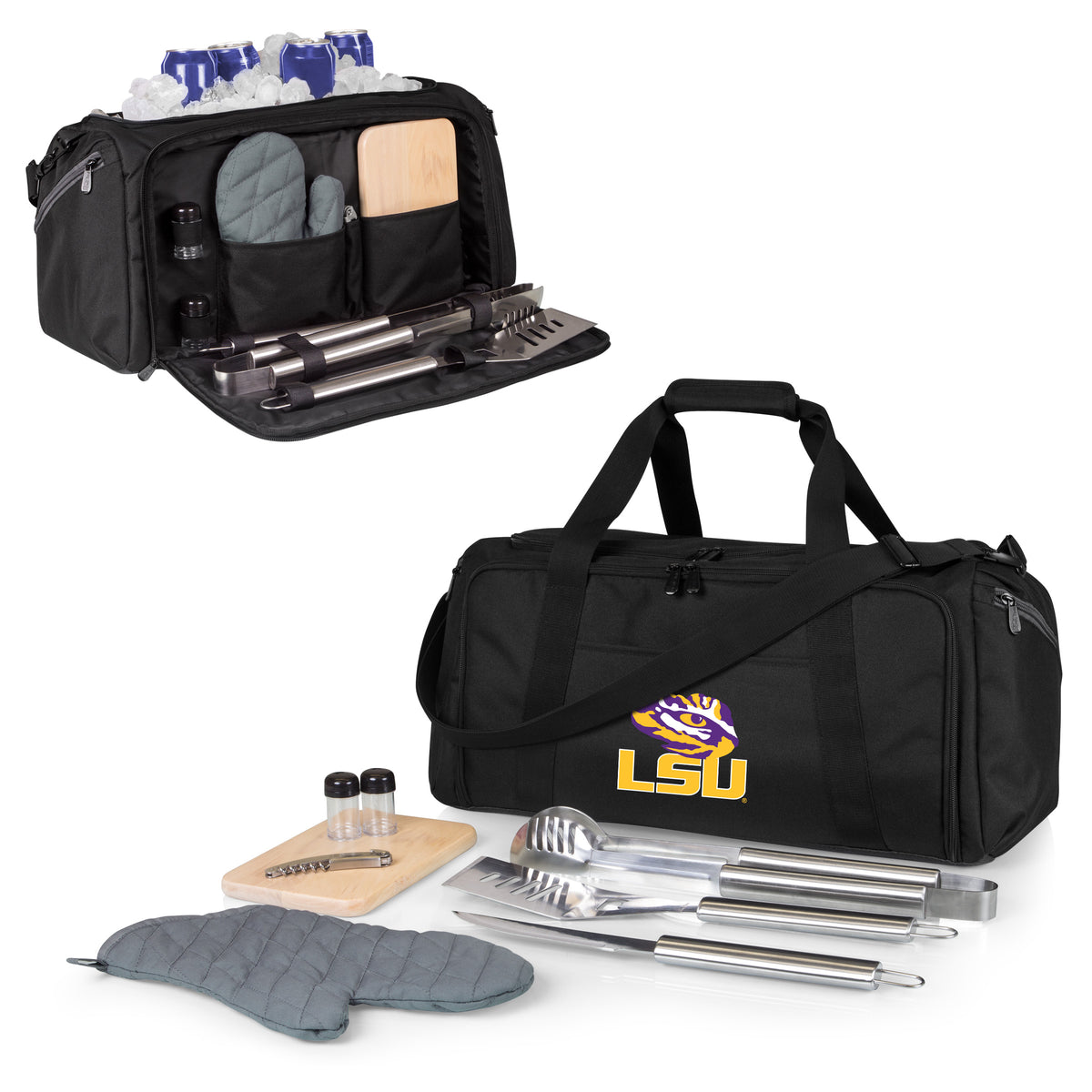 LSU Tigers BBQ Kit Grill Set & Cooler