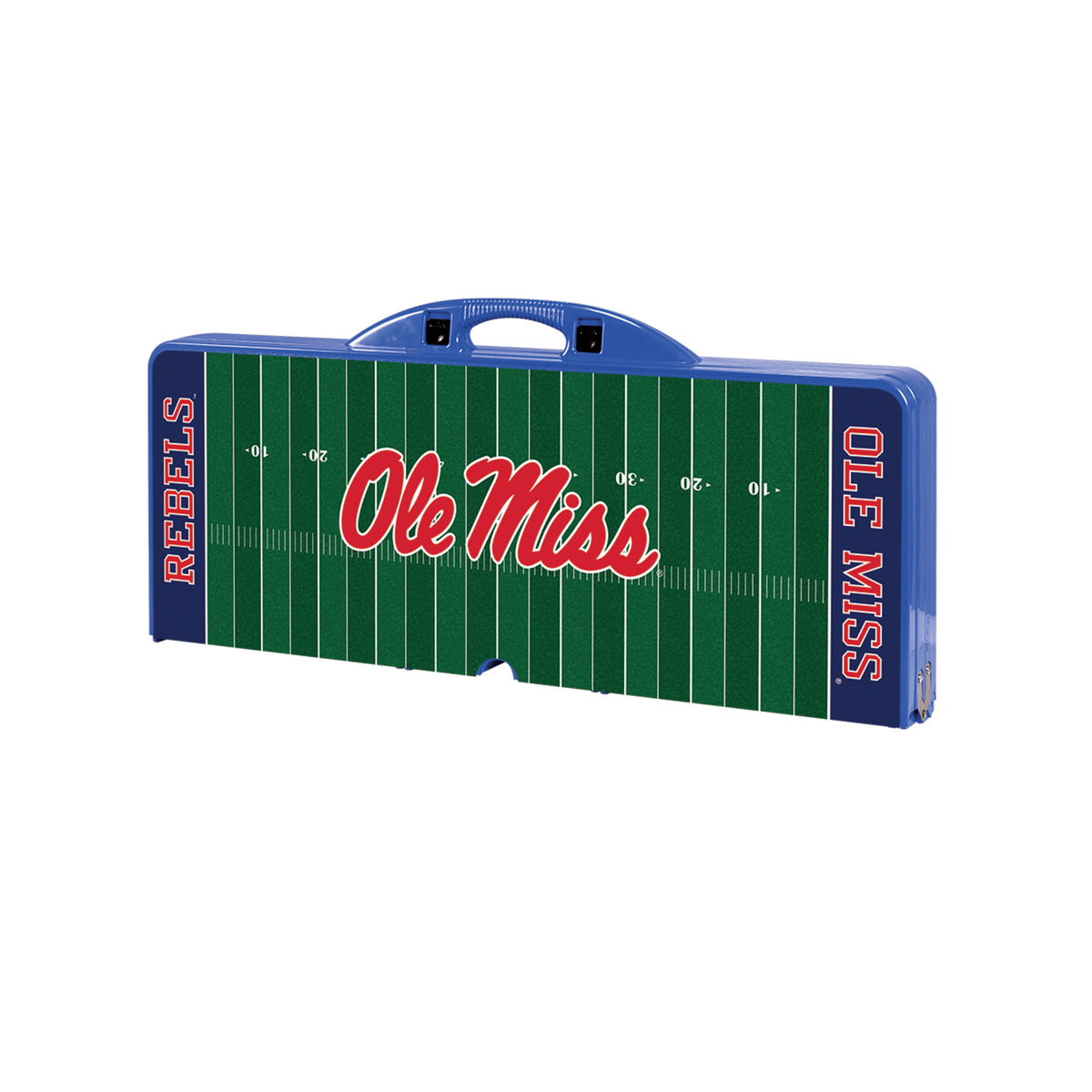 Mississippi Rebels Picnic Table Portable Folding Table with Seats - Football