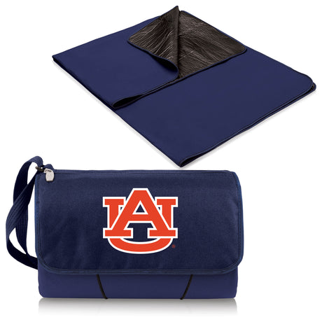 Auburn Tigers Outdoor Picnic Blanket and Tote - Blue