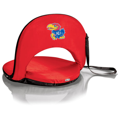 Kansas Jayhawks Portable Reclining Seat - Red