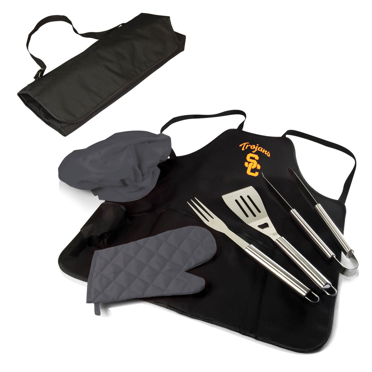 USC Trojans BBQ Apron Tote Set