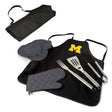 Michigan Wolverines BBQ Apron Tote Set