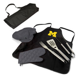 Michigan Wolverines BBQ Apron Tote Set