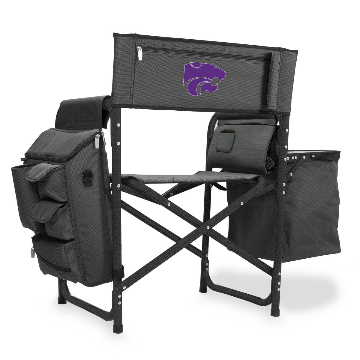 Kansas State Wildcats Fusion Camping Chair - Black