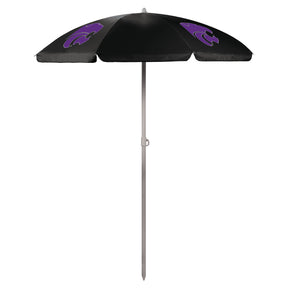Kansas State Wildcats 5.5 Ft. Portable Beach Umbrella - Black