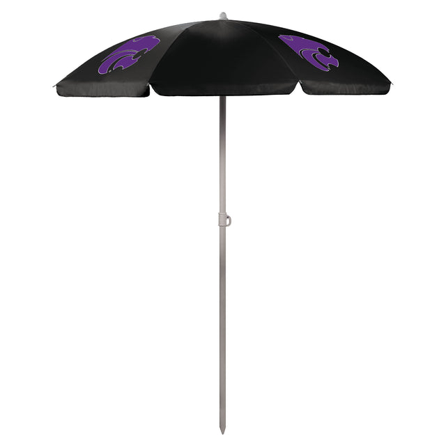 Kansas State Wildcats 5.5 Ft. Portable Beach Umbrella - Black