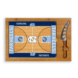 North Carolina Tar Heels Icon Glass Top Cutting Board & Knife Set - Basketball