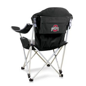 Ohio State Buckeyes Reclining Camp Chair - Black