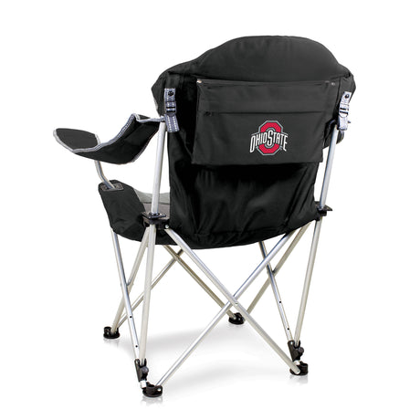 Ohio State Buckeyes Reclining Camp Chair - Black