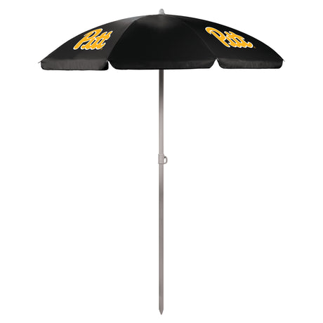 Pittsburgh Panthers 5.5 Ft. Portable Beach Umbrella - Black