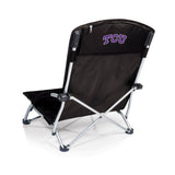 TCU Horned Frogs Tranquility Beach Chair with Carry Bag