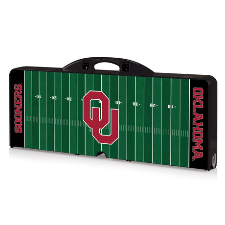 Oklahoma Sooners Picnic Table Portable Folding Table with Seats