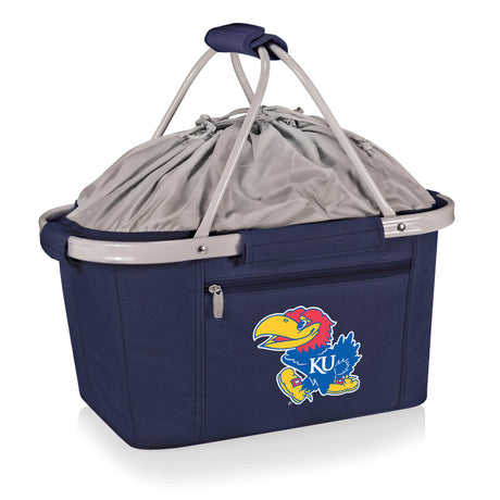 Kansas Jayhawks Metro Basket Collapsible Cooler Tote - Blue
