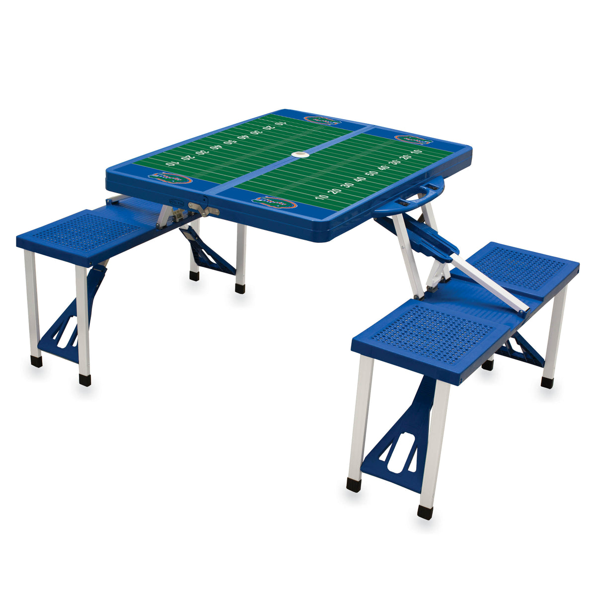Florida Gators Picnic Table Portable Folding Table with Seats