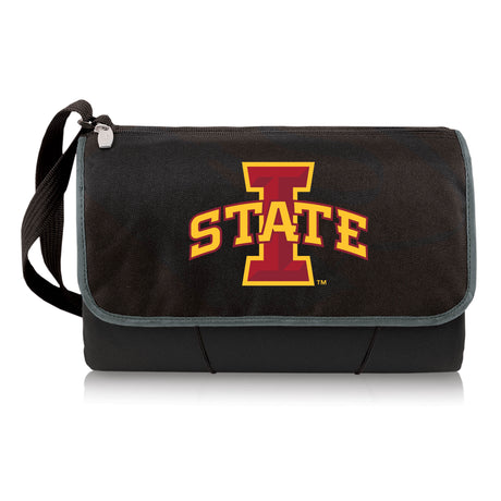 Iowa State Cyclones Outdoor Picnic Blanket and Tote - Black