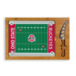 Ohio State Buckeyes Icon Glass Top Cutting Board & Knife Set - Football