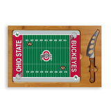 Ohio State Buckeyes Icon Glass Top Cutting Board & Knife Set - Football