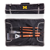 Michigan Wolverines 3-Piece BBQ Tote & Grill Set
