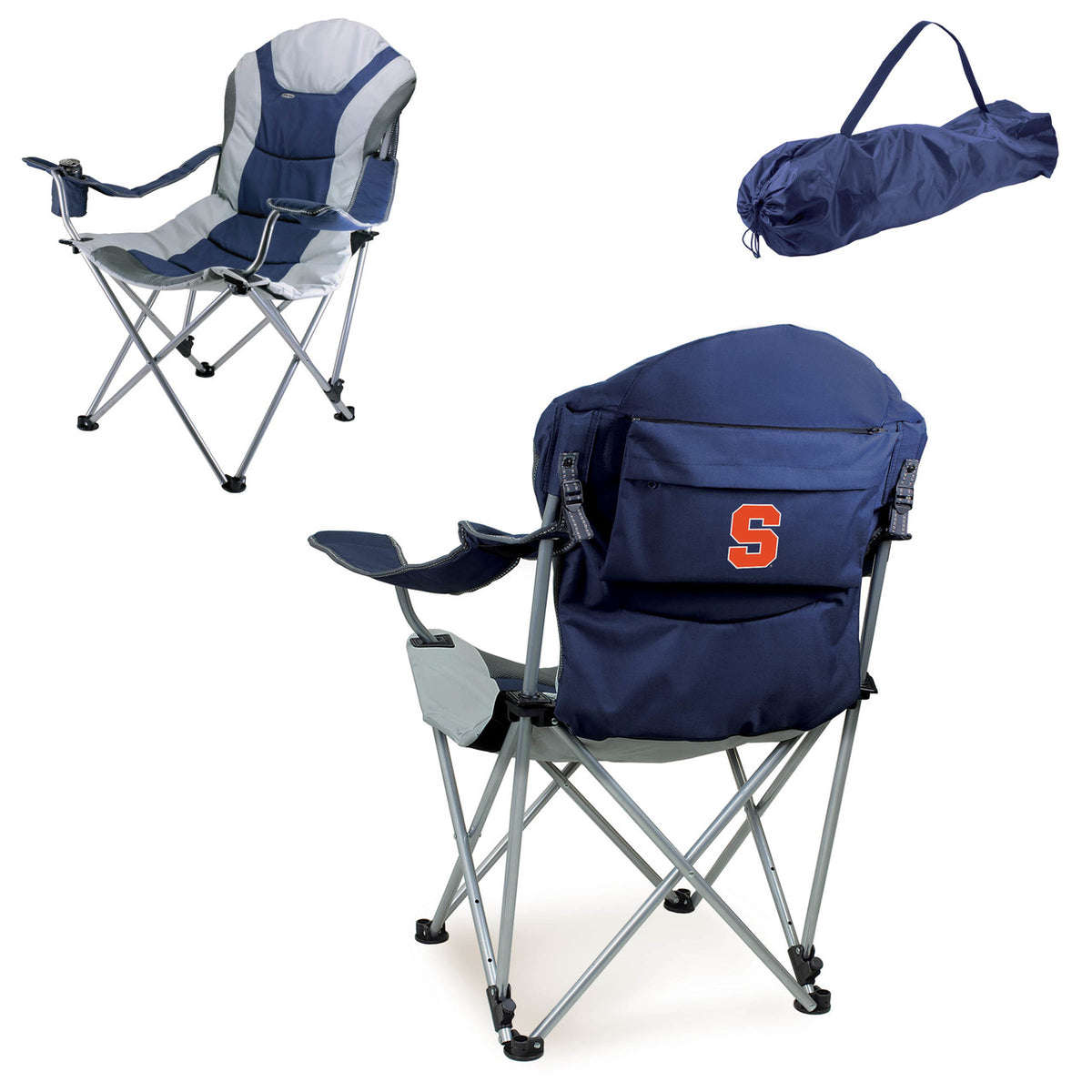 Syracuse Orange Reclining Camp Chair