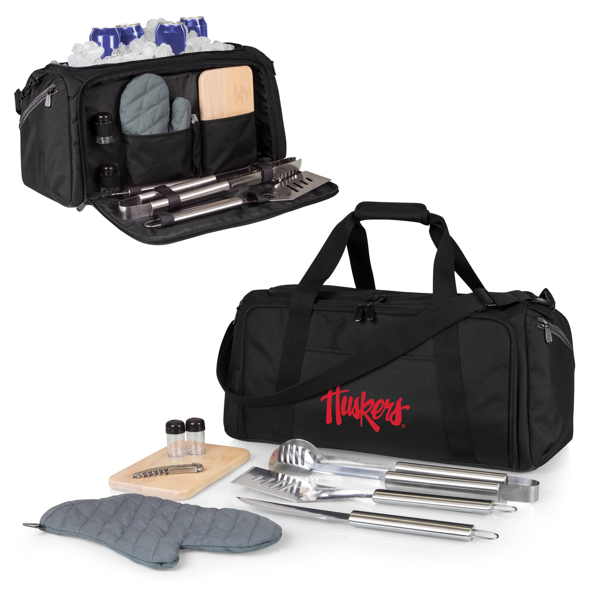 Nebraska Huskers BBQ Kit Grill Set & Cooler