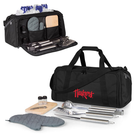 Nebraska Huskers BBQ Kit Grill Set & Cooler