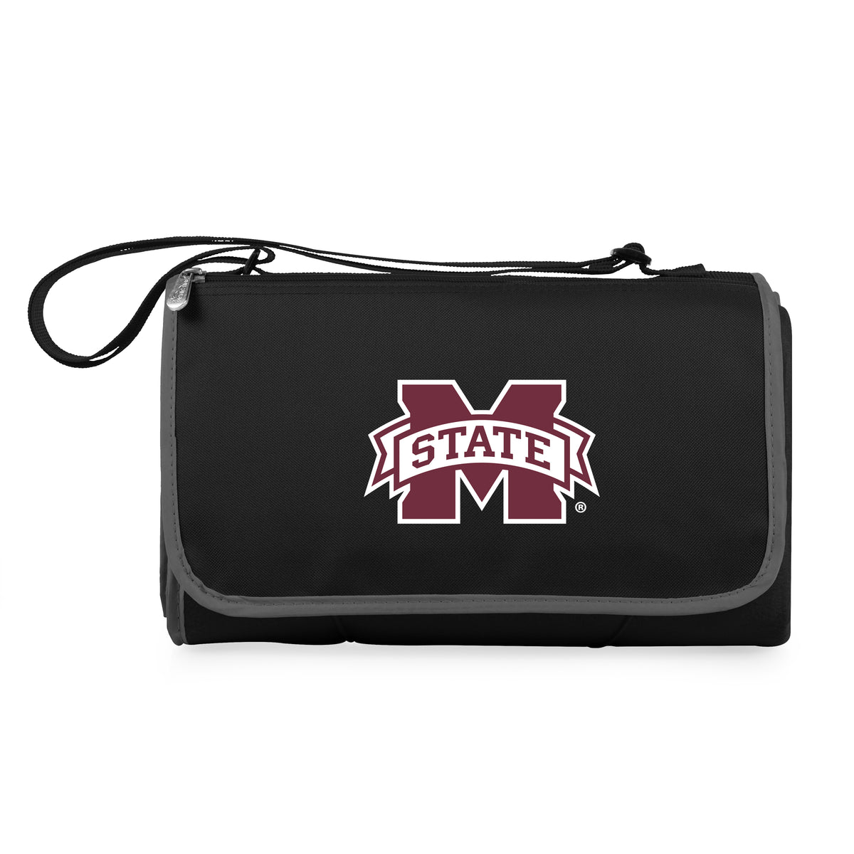 Mississippi State Bulldogs Outdoor Picnic Blanket and Tote - Black