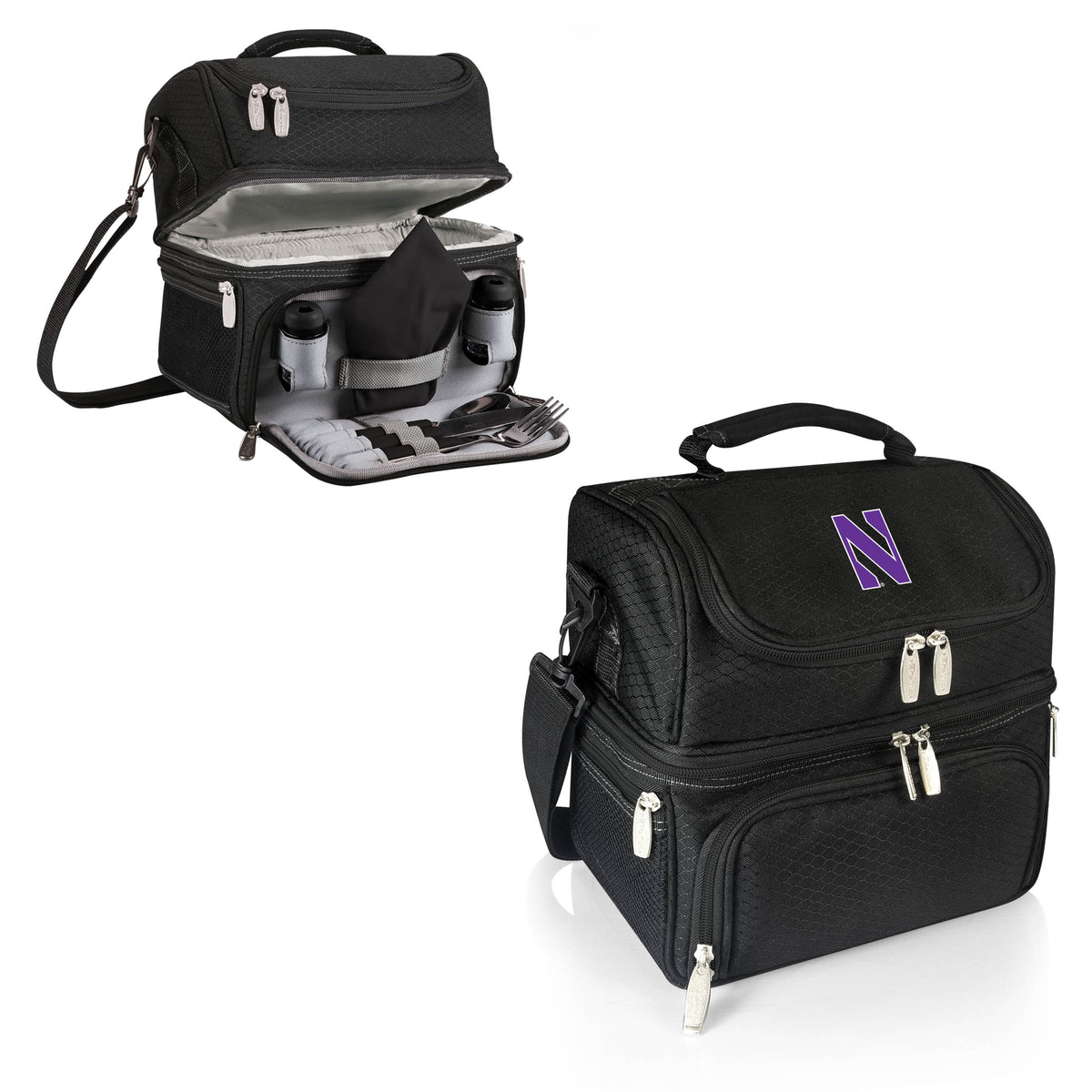 Northwestern Wildcats Pranzo Lunch Cooler Bag - Black