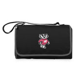 Wisconsin Badgers Outdoor Picnic Blanket and Tote - Black