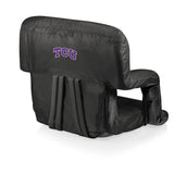 TCU Horned Frogs Ventura Portable Reclining Stadium Seat - Black