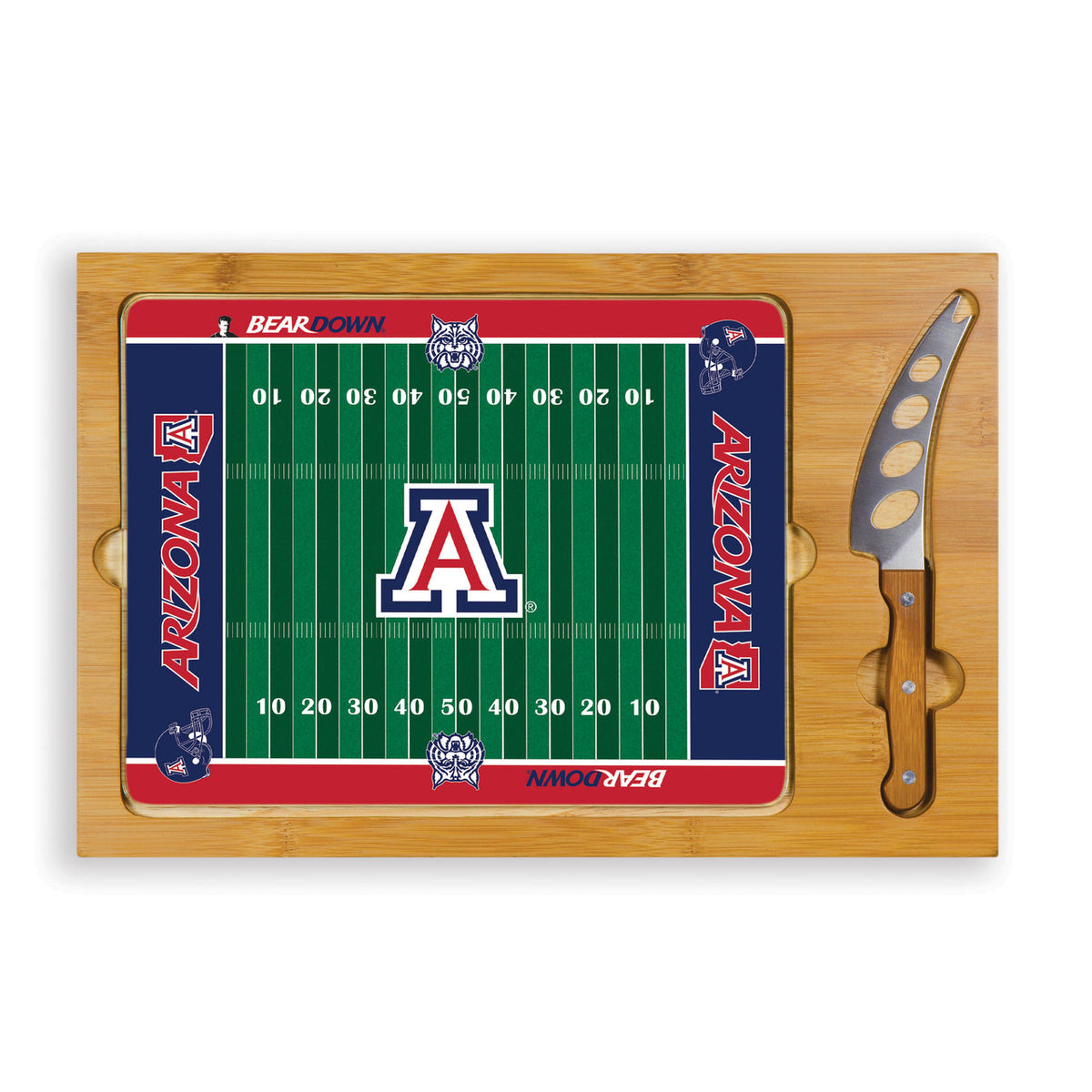 Arizona Wildcats Football Icon Cheese Tray