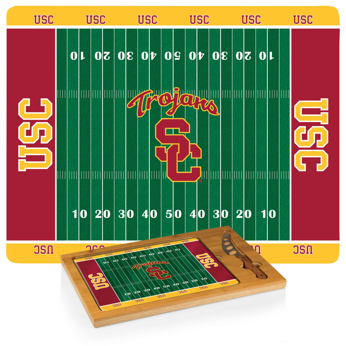 USC Trojans Icon Cheese Tray
