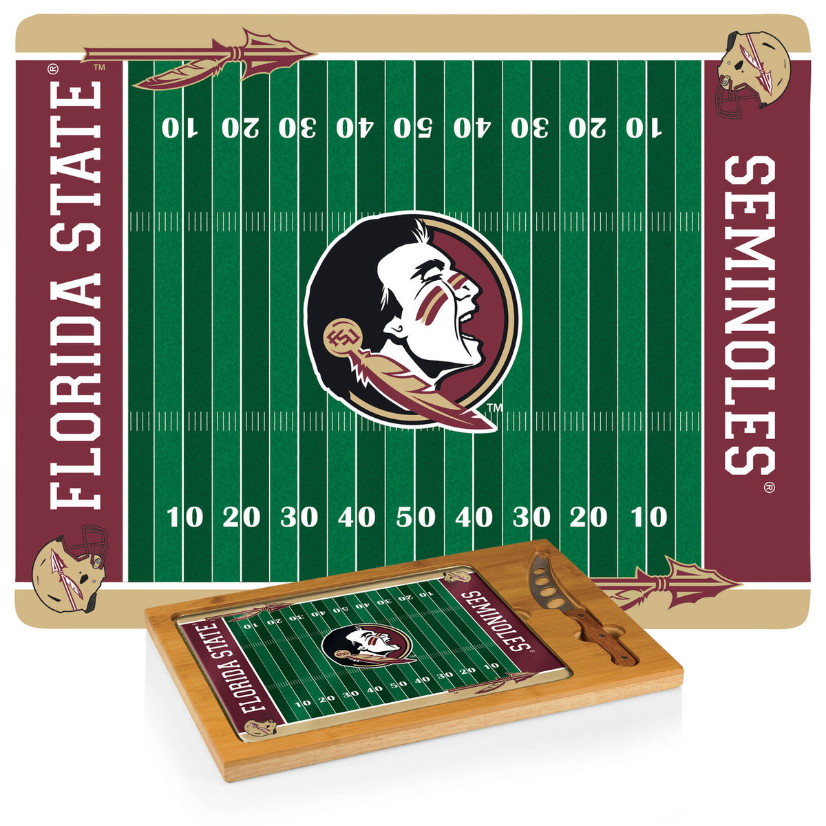 FSU Seminoles Icon Cheese Tray