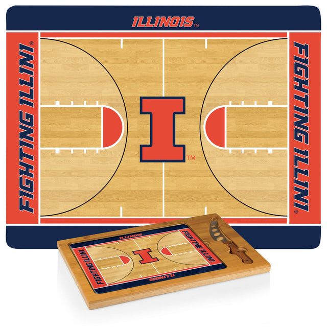 Illinois Fighting Illini Icon Cheese Tray