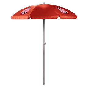 Ohio State Buckeyes 5.5 Ft. Portable Beach Umbrella - Red