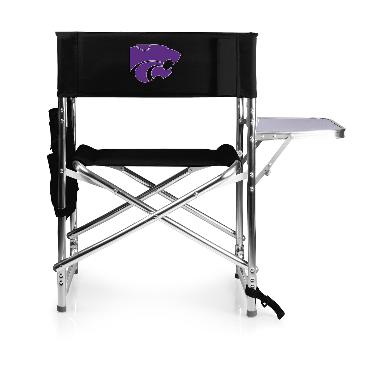 Kansas State Wildcats Sports Chair - Black