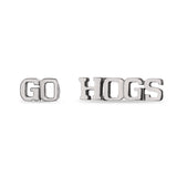Arkansas Razorbacks 'GO HOGS' Stud Earrings
