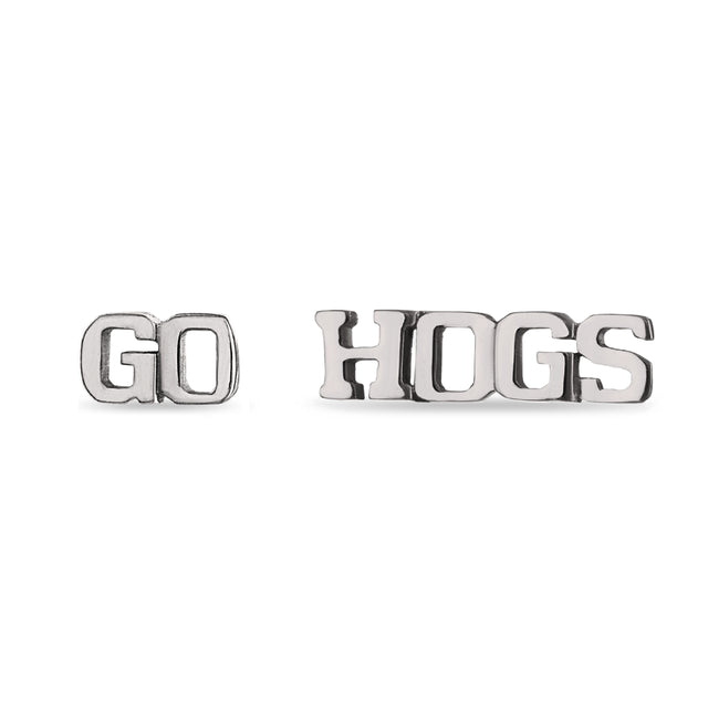 Arkansas Razorbacks 'GO HOGS' Stud Earrings