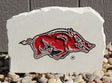 Show your love for the Arkansas Razorbacks when you add this Engraved Limestone Decorative Stone to your collection.