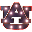 Auburn Tigers Recycled Metal Wall Decor Illuminated