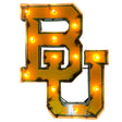 Baylor Bears Recycled Metal Wall Decor Illuminated