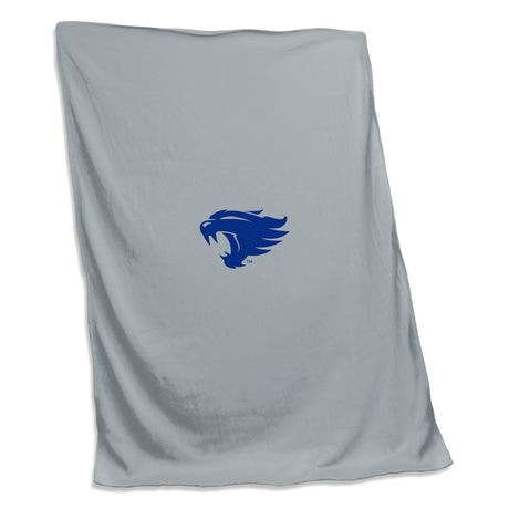 Kentucky Gray Cat Head Sweatshirt Blanket - Logo Brands