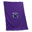 Penn State Lion Head Purple Sweatshirt Blanket (Screened) - Logo Brands
