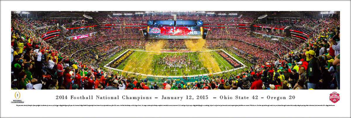 2014 College Football Champions - Ohio State - Unframed Poster