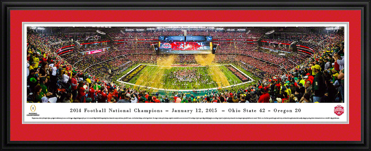 2014 College Football Champions - Ohio State - Deluxe Frame with Double Mat