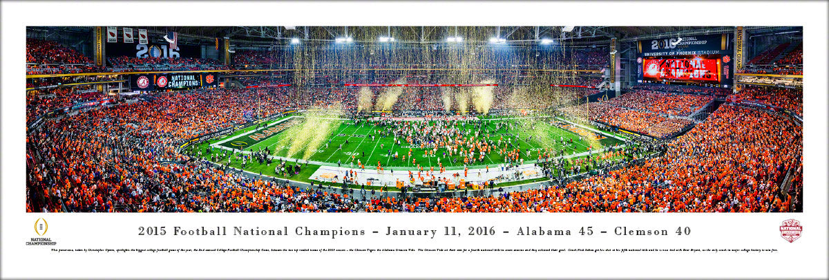 2015 College Football Champions - Alabama - Unframed Poster
