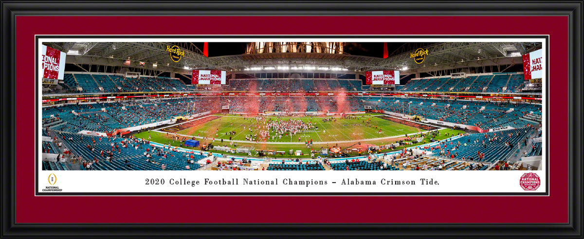 Alabama - 2020 College Football National Champions - Deluxe Frame