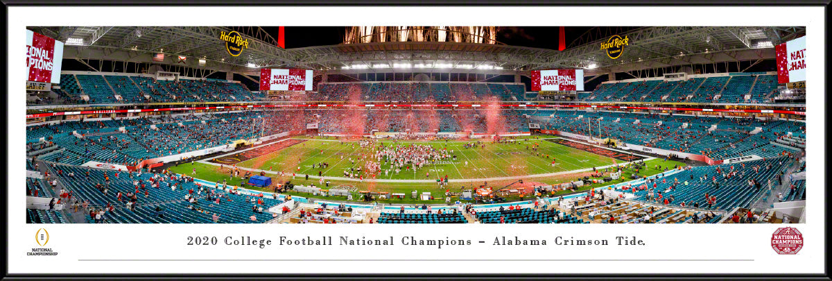 Alabama - 2020 College Football National Champions - Standard Frame