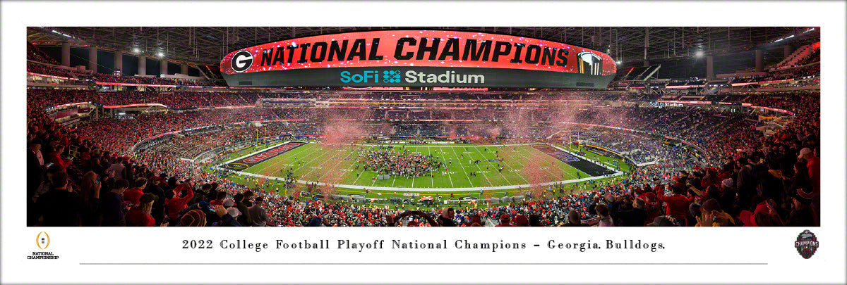 2022 CFP National Champions - Georgia Bulldogs - Unframed