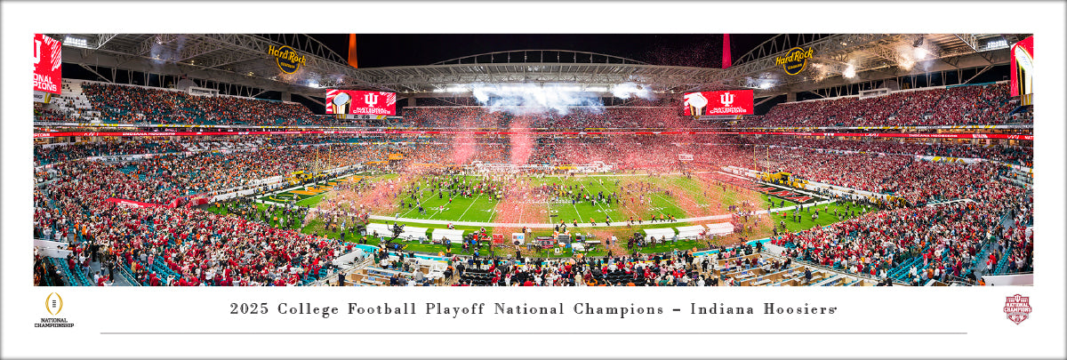 2025 CFP Champions, Indiana Hoosiers - Unframed